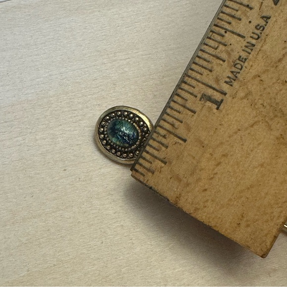 Vintage Dragons Breath Stickpin Golden Jelly Opal Victorian Raised Relief - Picture 10 of 10